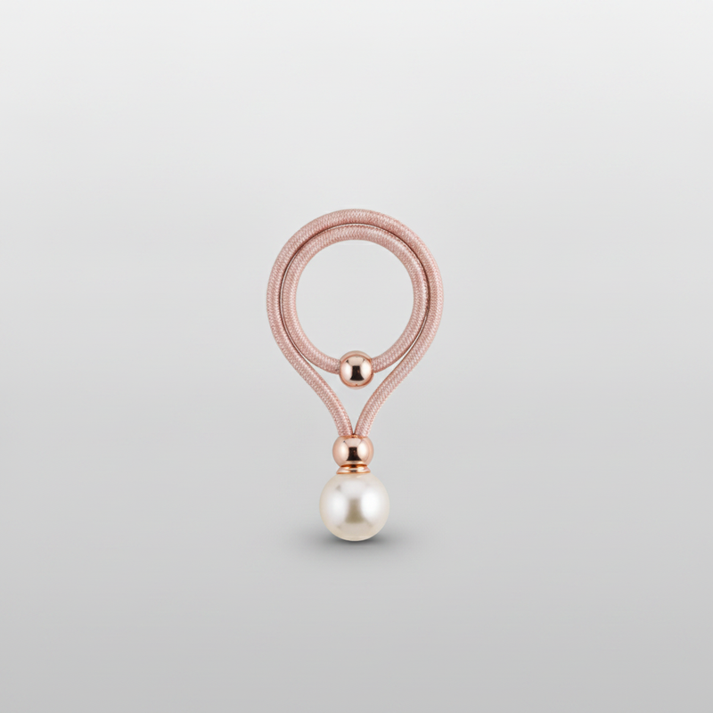 Pink lustrous pearl curtain tie-back packshot