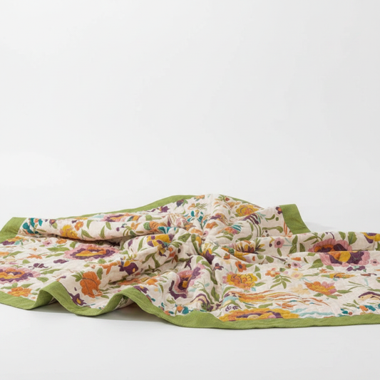 Soft Blossom Breeze Coverlet