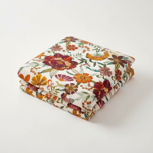 Charm Floral Blanket Throw