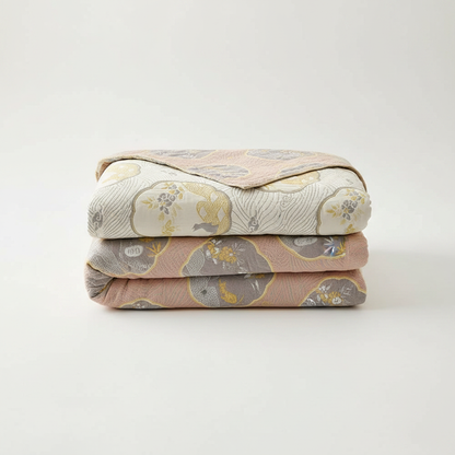 Reversible Coastal Dreams Blanket - Pink