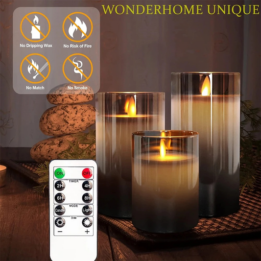 Isle LED Flameless Candles - styled view