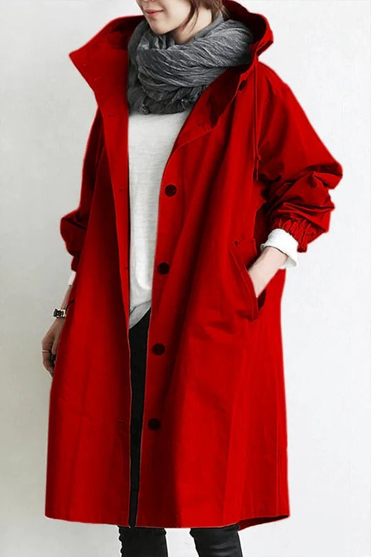 Wren Women's Trench Coat - close-up detail