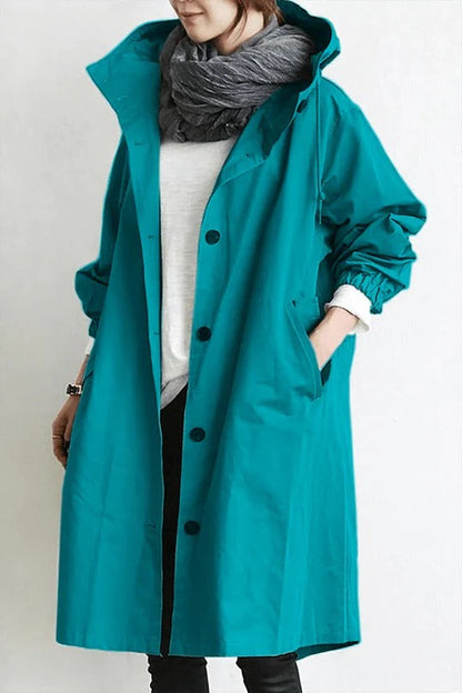 Wren Women's Trench Coat - flat lay