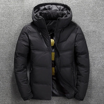 Ezra Men's Quilted Puffer Jacket - front view