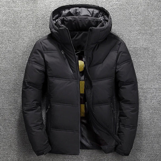 Ezra Men's Quilted Puffer Jacket - front view