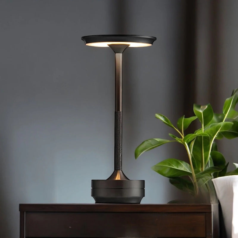 Kestrel LED Table Lamp - fabric and finish detail
