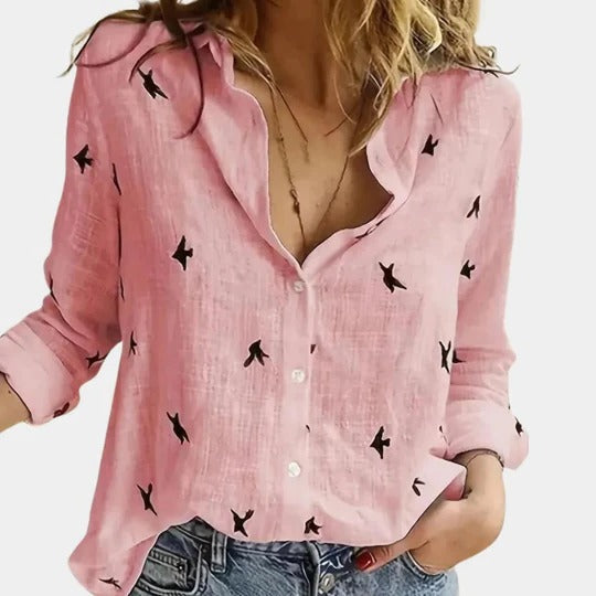 Margot Women's Shirt - fabric and finish detail