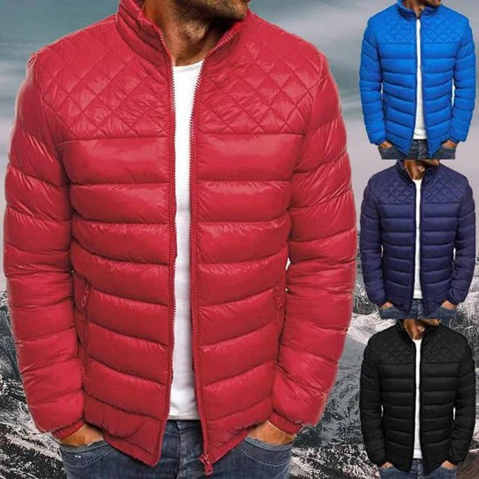 Lachlan Men's Quilted Jacket - flat lay