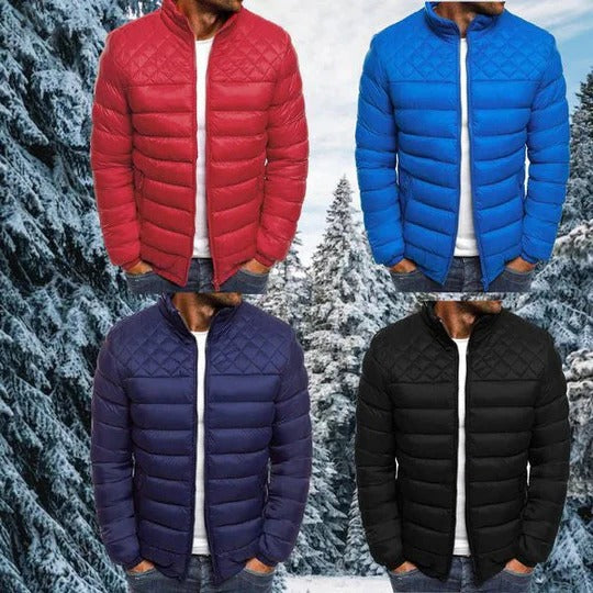 Lachlan Men's Quilted Jacket - full-length view