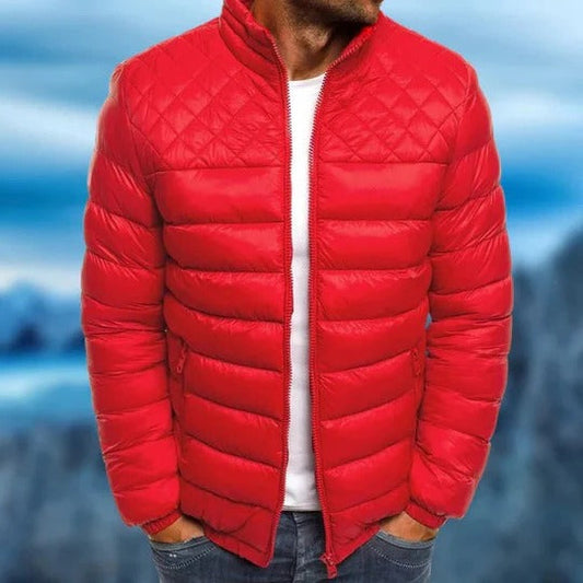 Lachlan Men's Quilted Jacket - styled view