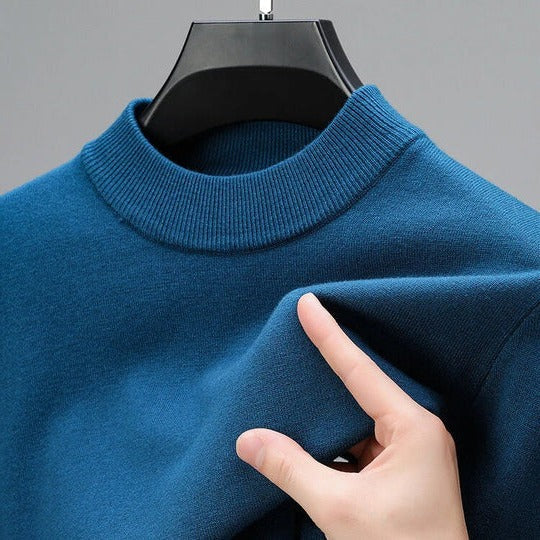 Ivor Men's Sweater - fabric and finish detail