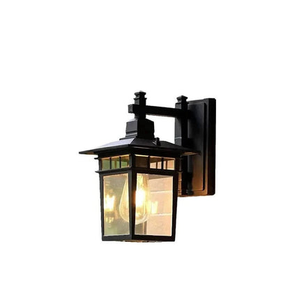 Slate Solar Wall Sconce - styled view