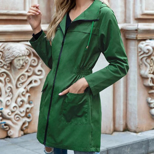 Mira Women's Trench Coat - back view