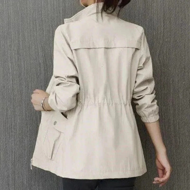Wren Women's Trench Coat - close-up detail