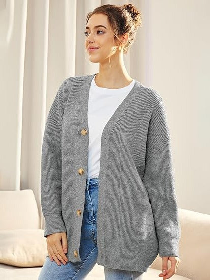 Elena Women's Oversized Cardigan - back view