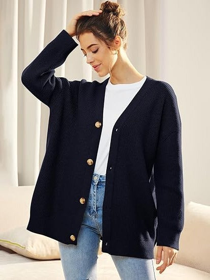 Elena Women's Oversized Cardigan - front view