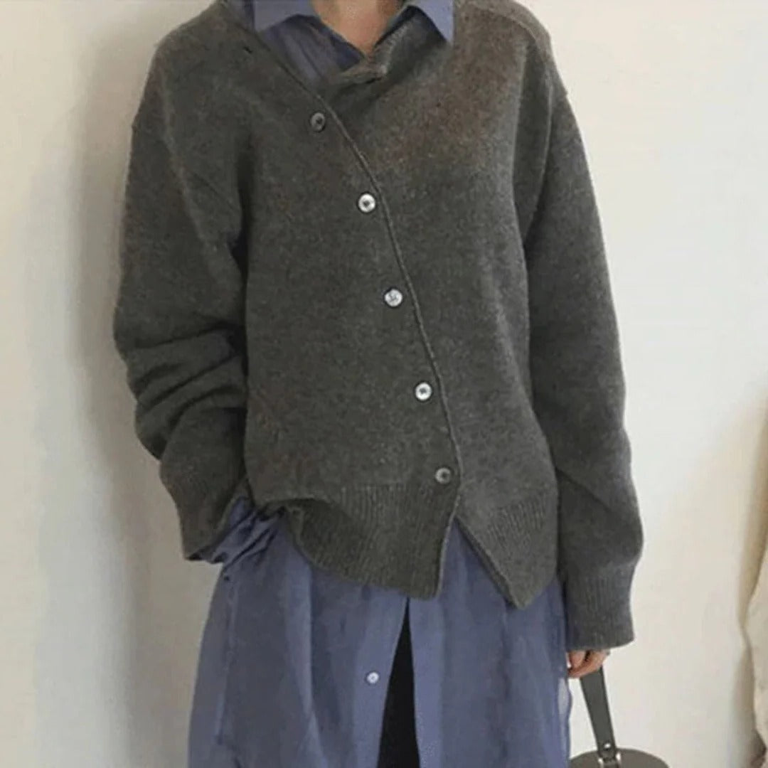 Nora Women's Cardigan - fabric and finish detail