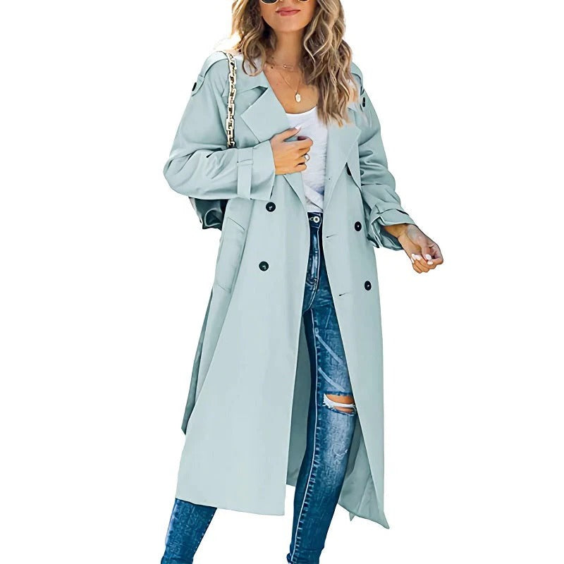 Sable Women's Trench Coat - styled view