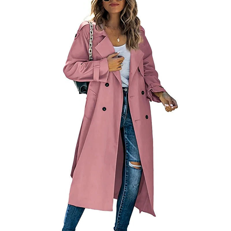 Sable Women's Trench Coat - full-length view