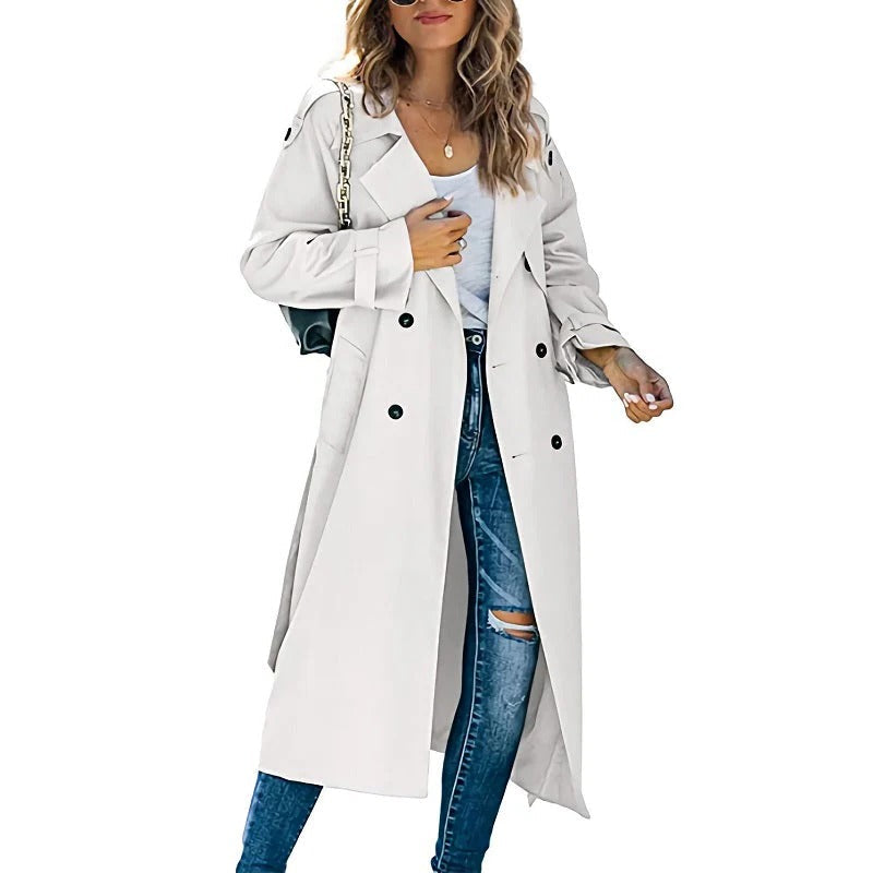 Sable Women's Trench Coat - close-up detail