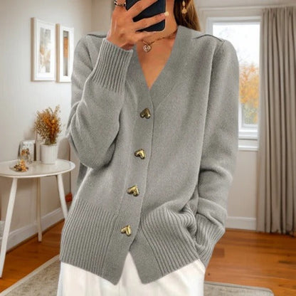 Alba Women's Cardigan - fabric and finish detail