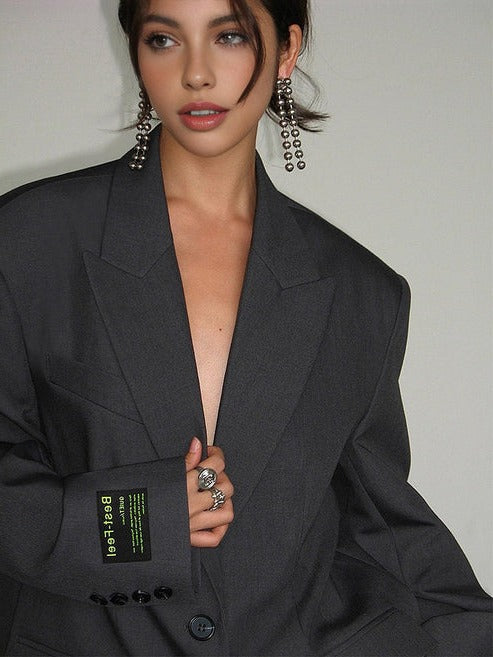 Sophie Women's Oversized Blazer - flat lay