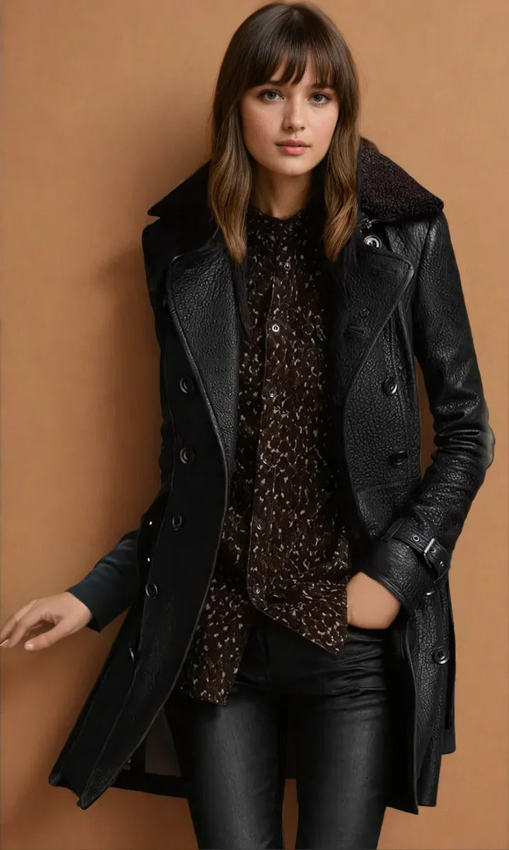 Faye Women's Coat - styled view