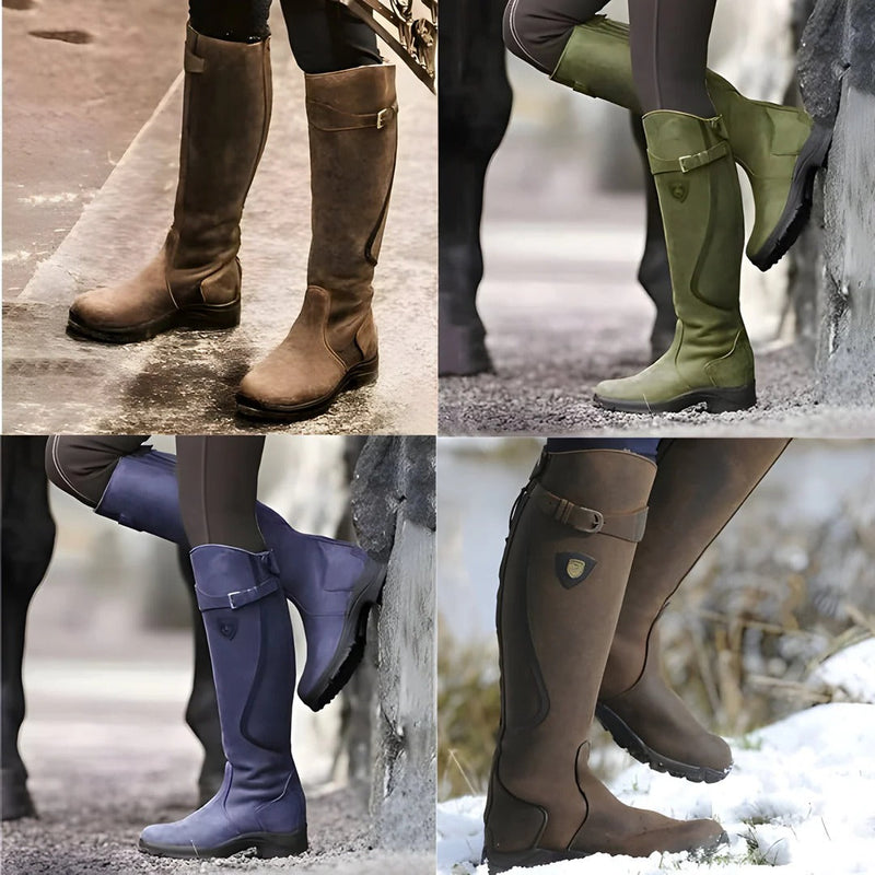 Selma Women's Knee-high Boots - shown in use