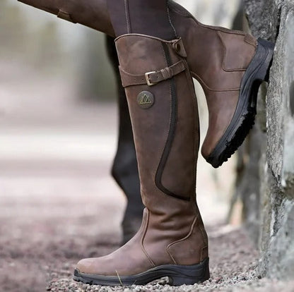 Selma Women's Knee-high Boots - styled view