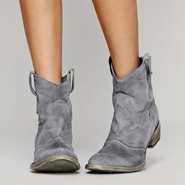 Hattie Women's Ankle Boots - fabric and finish detail