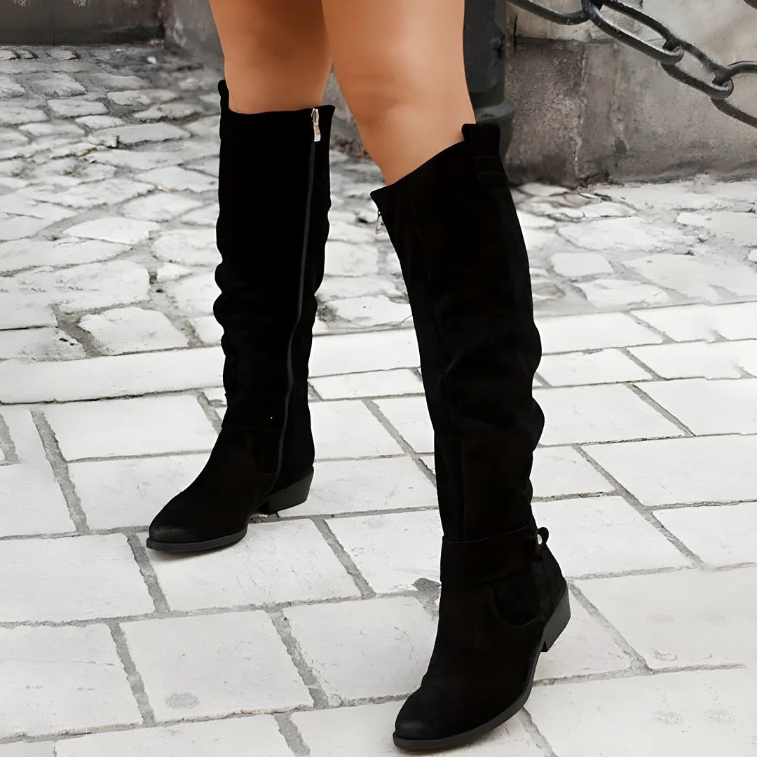 Yara Women's Knee-high Boots - shown in use