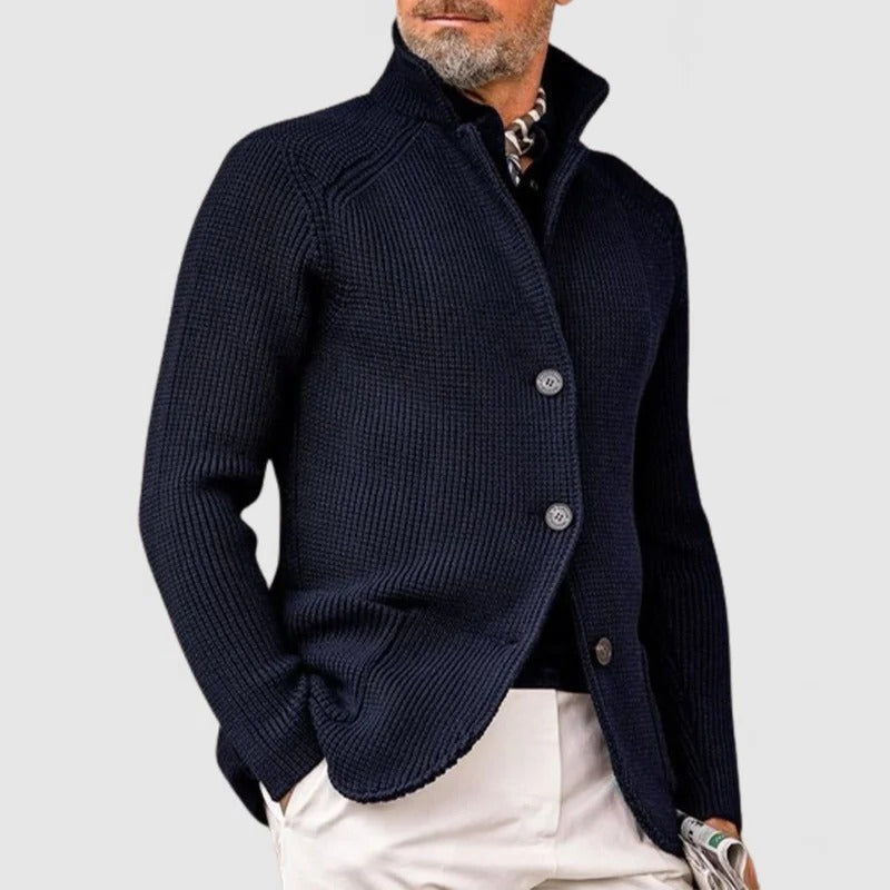 Dorian Men's Cardigan - styled view