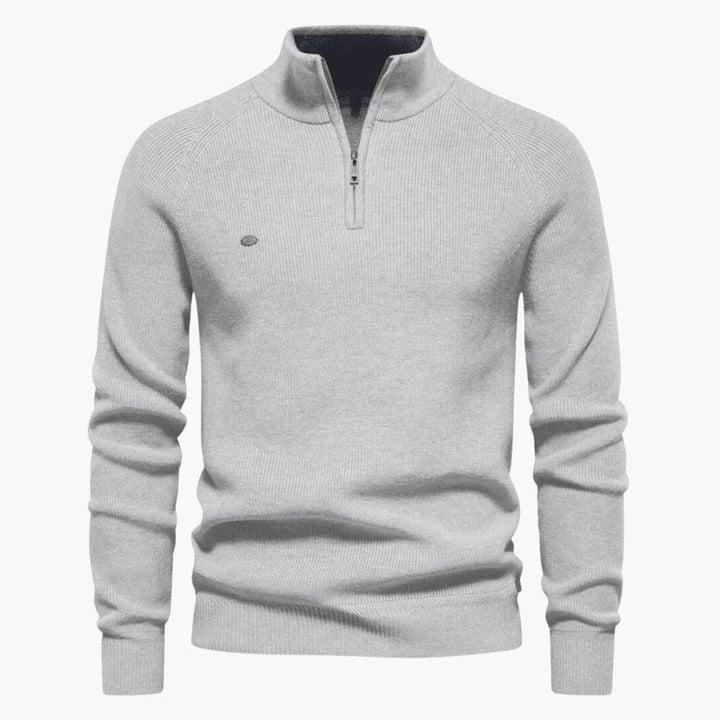 Rufus Men's Sweater - fabric and finish detail