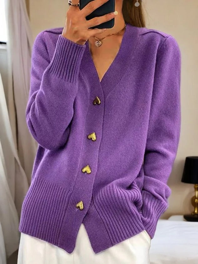 Kira Women's Cardigan - fabric and finish detail