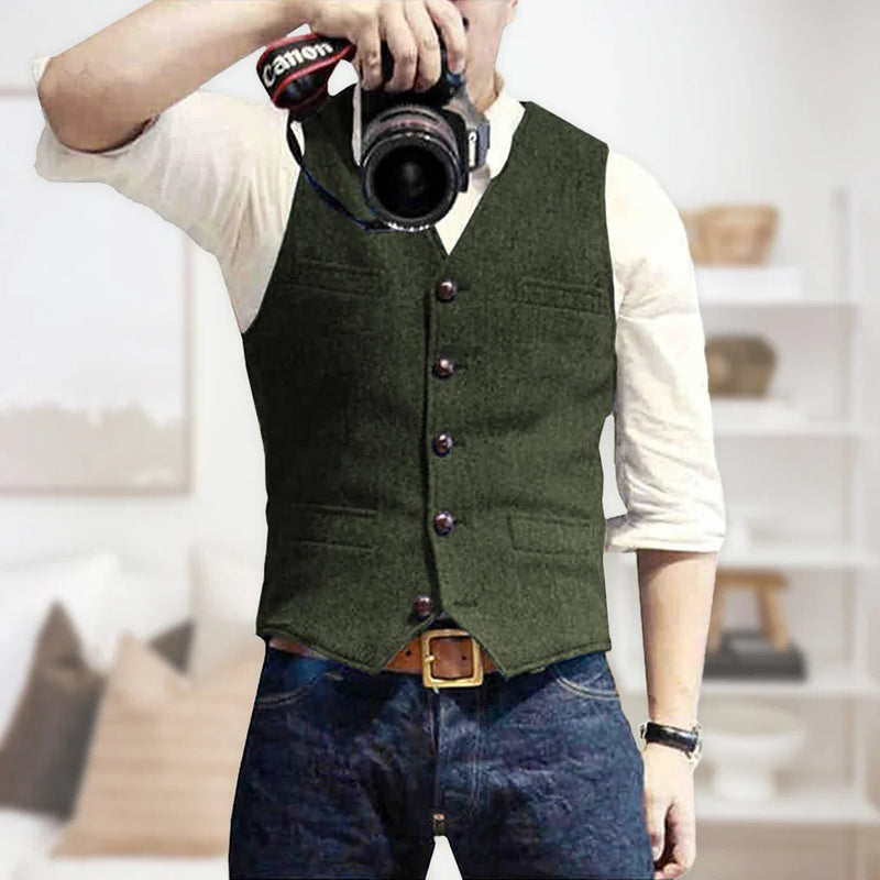 Silas Men's Vest - full-length view