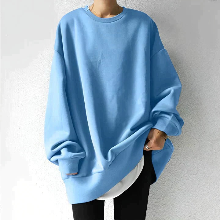 Kira Women's Oversized Sweater - fabric and finish detail
