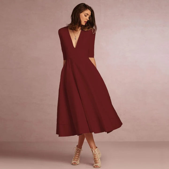 Uma Women's Dress - fabric and finish detail