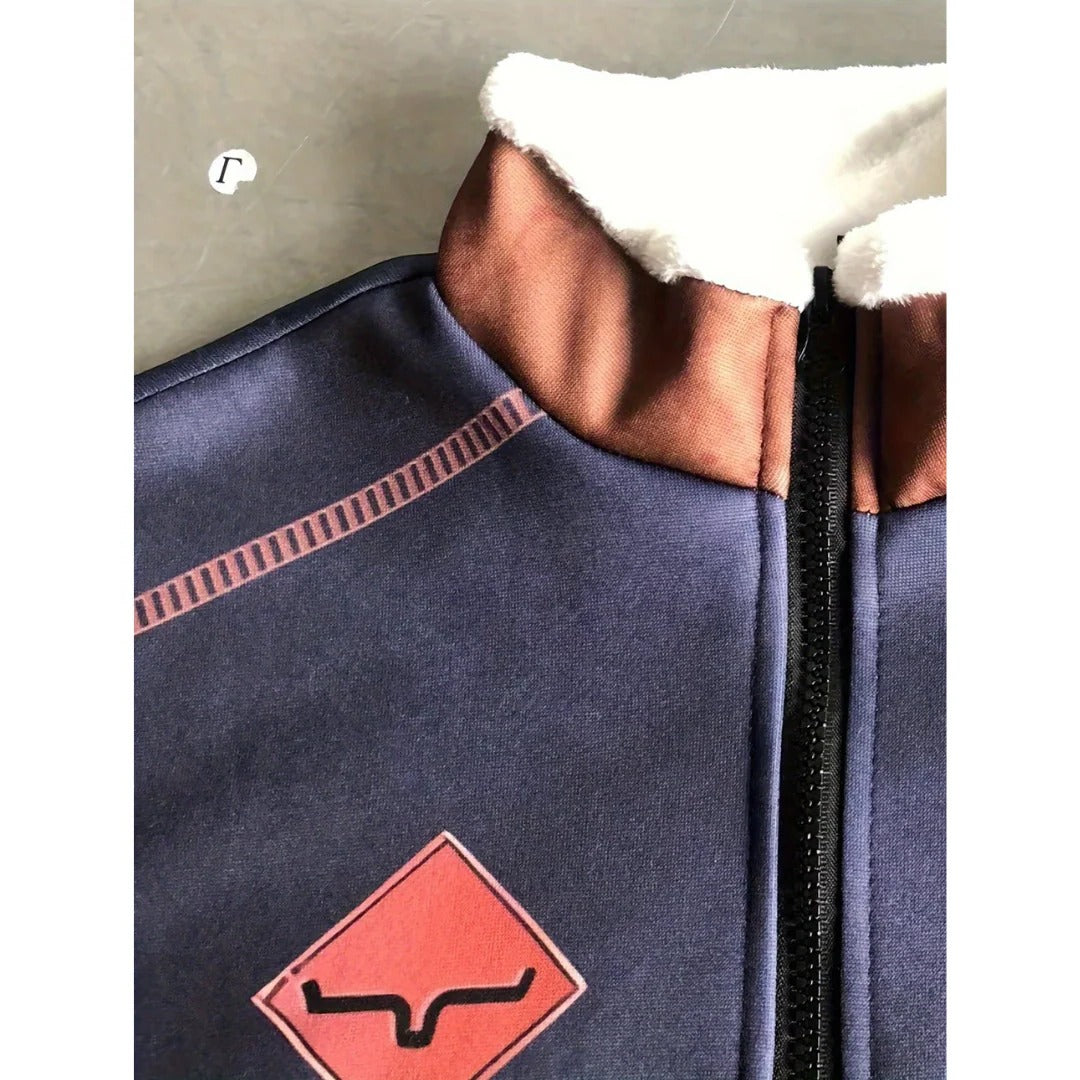Reuben Men's Sweater - fabric and finish detail