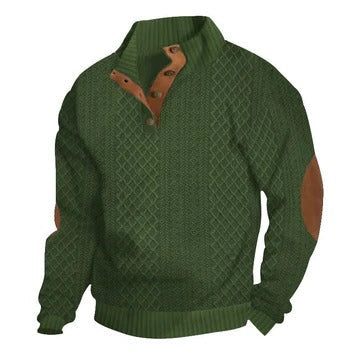 Soren Men's Sweater - fabric and finish detail