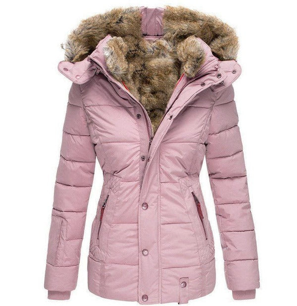 Talia Women's Coat - fabric and finish detail