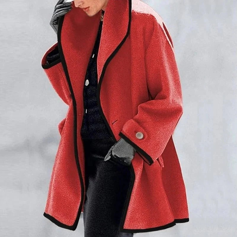 Camille Women's Trench Coat - fabric and finish detail