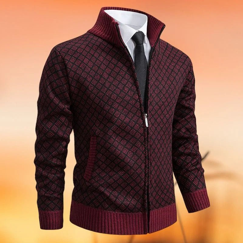 Jude Men's Sweater - fabric and finish detail