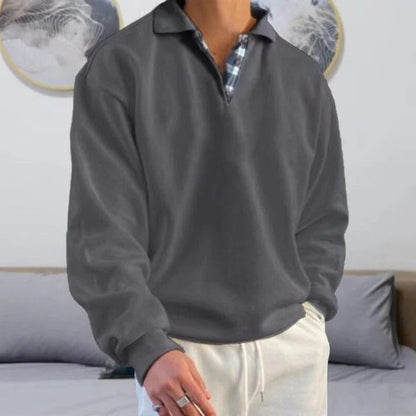 Milo Men's Sweater - fabric and finish detail