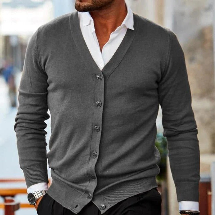 Nolan Men's Cardigan - close-up detail