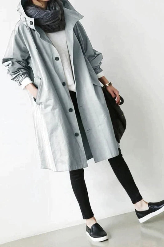 Sienna Women's Oversized Trench Coat - front view
