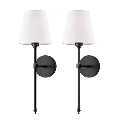 Fable LED Wall Sconce - fabric and finish detail