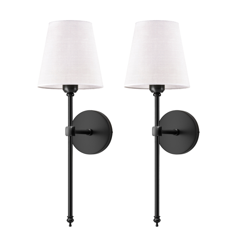 Fable LED Wall Sconce - fabric and finish detail