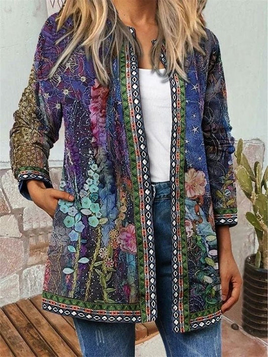 Juno Women's Floral Cardigan - front view