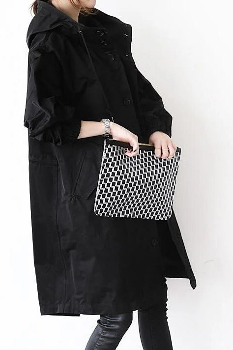 Sienna Women's Oversized Trench Coat - styled view