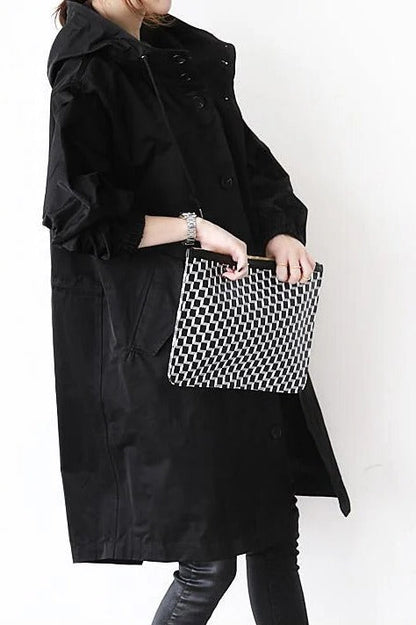 Sienna Women's Oversized Trench Coat - styled view
